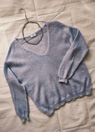 Светр, пуловер мохер,блакитний, closed,p.s,m