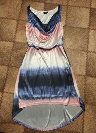 Струящееся платье нарядное лёгкое разм s, m  р146-158