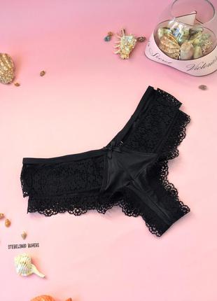 Люксовые трусики banded lace cutout cheeky panty victoria's se...