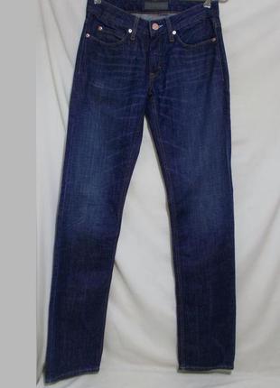 Новые slim джинсы синие тертые w28 l34 *acne jeans*