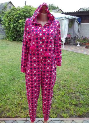 ( 46 / 48 р) флисовый комбинезон пижама кигуруми