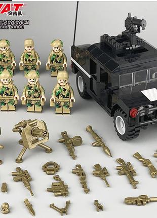 Оружие, человечки, спецназ, военные,  машина для лего, lego