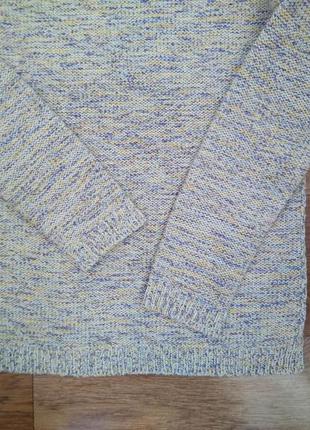 Стильный реглан оверсайз m&co цвет mosaic blue /xl /пуловер дж...
