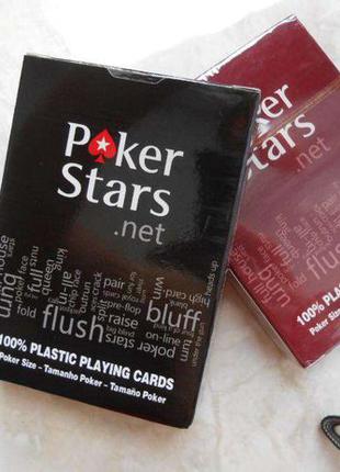 Карты игральные Poker Stars пластиковые