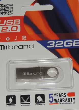 USB флеш Mibrand 32GB 2.0 Metal гарантія 2 роки