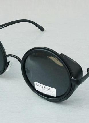 Matrix стильные оригинальные круглые очки унисекс черные с бок...
