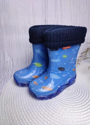 Резиновые сапоги детские сапожки для мальчиков обувь в дождь