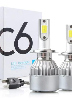 Светодиодные Led лампы C6 Led H7, H1 Н4...