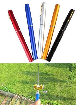 Карманная мини портативная удочка Pocket Pen Fishing Rod с кат...