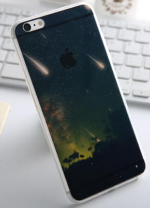 Премиум силиконовый чехол "Звездопад" для Iphone 6