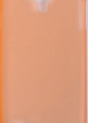 Мягкий ультратонкий (0,3 мм) пластиковый оранжевый чехол для S...