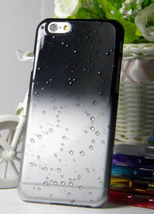 Черный чехол с эффектом росы для Iphone 6/6S