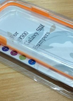 Оранжевий силіконовий бампер для Samsung Galaxy S3 i9300