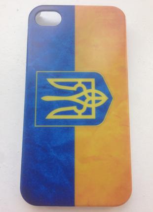 Пластиковый чехол c флагом и гербом Украины