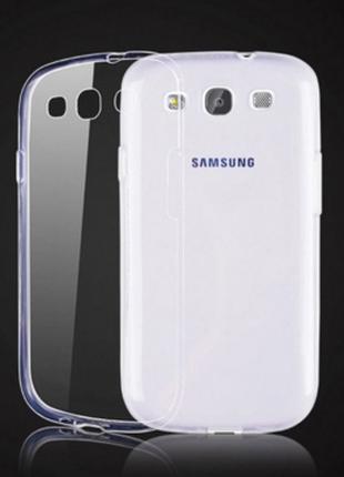 Силиконовый прозрачный чехол для Samsung Galaxy S3 и S3 duos