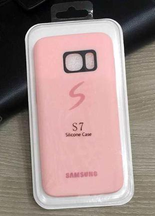 Матовый силиконовый чехол Silicon Case для Samsung Galaxy S7