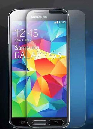 Противоударное стекло на Samsung S5 на дисплей