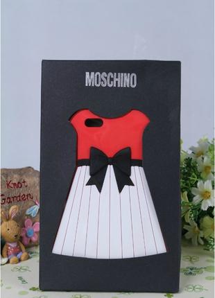 Силиконовый чехол Moschino Платье для iPhone 4/4s