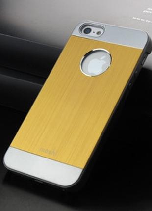 Чехол золотой "Moshi" для Iphone 5/5S