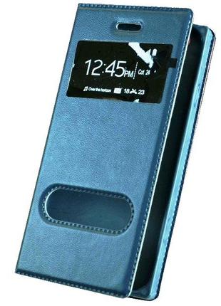 Синий чехол-книжка с функцией подставки для Iphone 5/5S