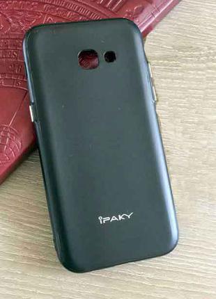 Мягкий TPU чехол-накладка IPAKY для Samsung Galaxy A7 (A720) Ч...