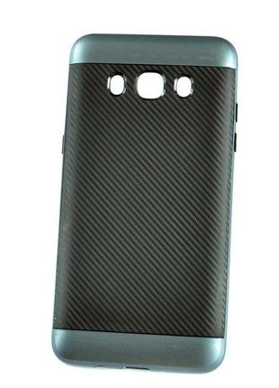 Мягкий синий чехол-накладка IPAKY Carbon для Samsung Galaxy J7...