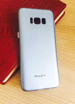 Синий TPU чехол-накладка iPaky для Samsung Galaxy S8