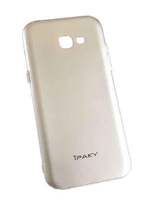 Мягкий TPU чехол-накладка IPAKY для Samsung Galaxy A7 (A720) З...
