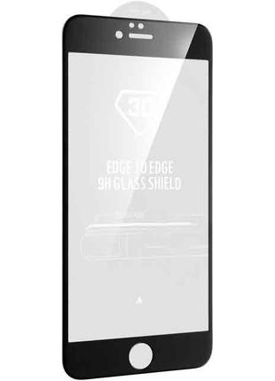3D защитное антибликовое стекло для Iphone 6/6S Черное