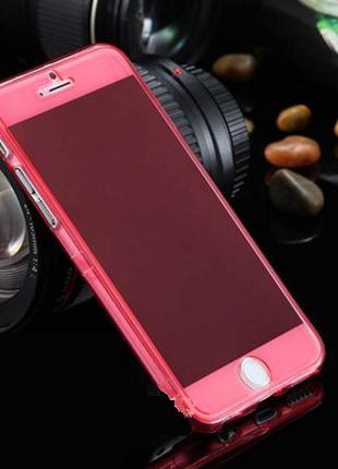 Красный силиконовый чехол 100% защита для Iphone 6/6S