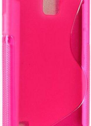 Силіконовий рожевий чохол S Line для Samsung Galaxy S5