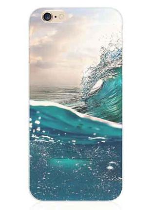 Силиконовый чехол "Море" для Iphone 6 Plus (рисунок - печать)