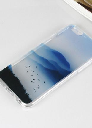 Силиконовый чехол "Птицы" для iphone 5/5S