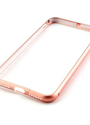 Розово-Золотистый алюминиевый бампер для для Iphone 7 и Iphone...