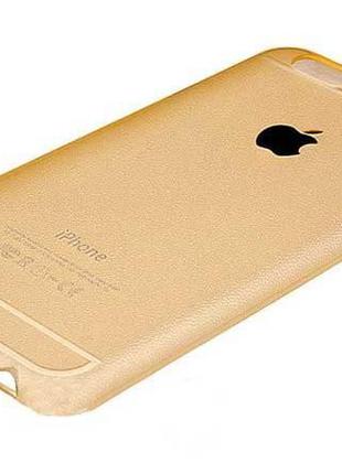 Золотистый силиконовый чехол Creative case для Iphone 6