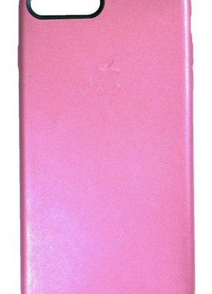 Оригинальный розовый кожаный чехол для Iphone 7 Plus