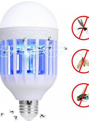 Светодиодная лампа приманка для насекомых (уничтожитель насеко...