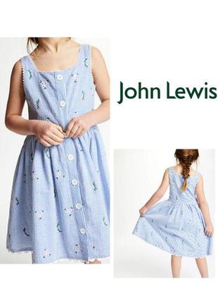 Красивое летнее платье с вышивкой от john lewis на девочку 9-1...