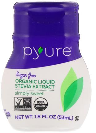 Pyure, Organic Liquid Stevia Extract, Simply Sweet, 1.8 fl oz ...