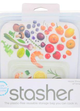 Stasher, Многоразовый силиконовый контейнер для еды, удобный р...