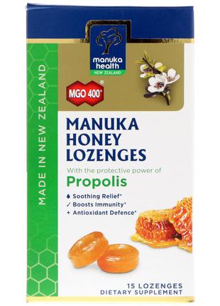 Manuka Health, Manuka Honey Lozenges, Propolis, MGO 400+, 15 L...