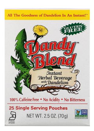 Dandy Blend, Instant Herbal Beverage With Dandelion (Быстрорас...