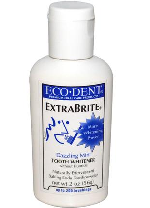 Eco-Dent, ExtraBrite, освежающая мята, отбеливатель для зубов,...