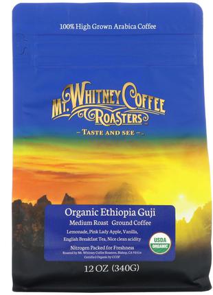 Mt. Whitney Coffee Roasters, органический Эфиопия Гуджи, средн...