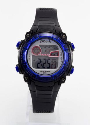 Детские наручные часы Polit 633 (Полит), черно-синий корпус и ...