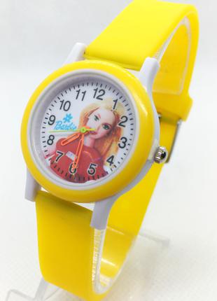 Детские наручные часы Barbie Барби желтые (код: IBW650Y)