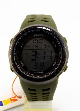 Спортивний наручний годинник Skmei 1167 (Скмеї) Хаккі (код: 15...