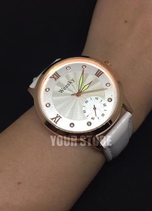 Женские часы Weesky белые ( код: 125 )