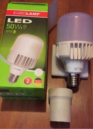 Светодиодная лампа EUROLAMP LED 50W под патрон E40 высокомощная 6