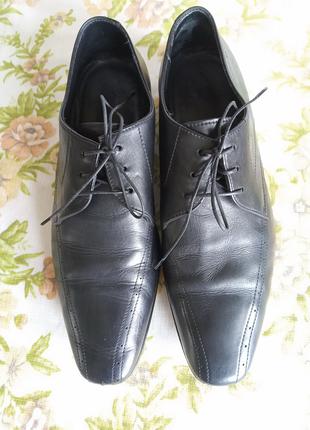 Туфли мужские кожаные hugo boss, италия, оригинал, размер 41,5